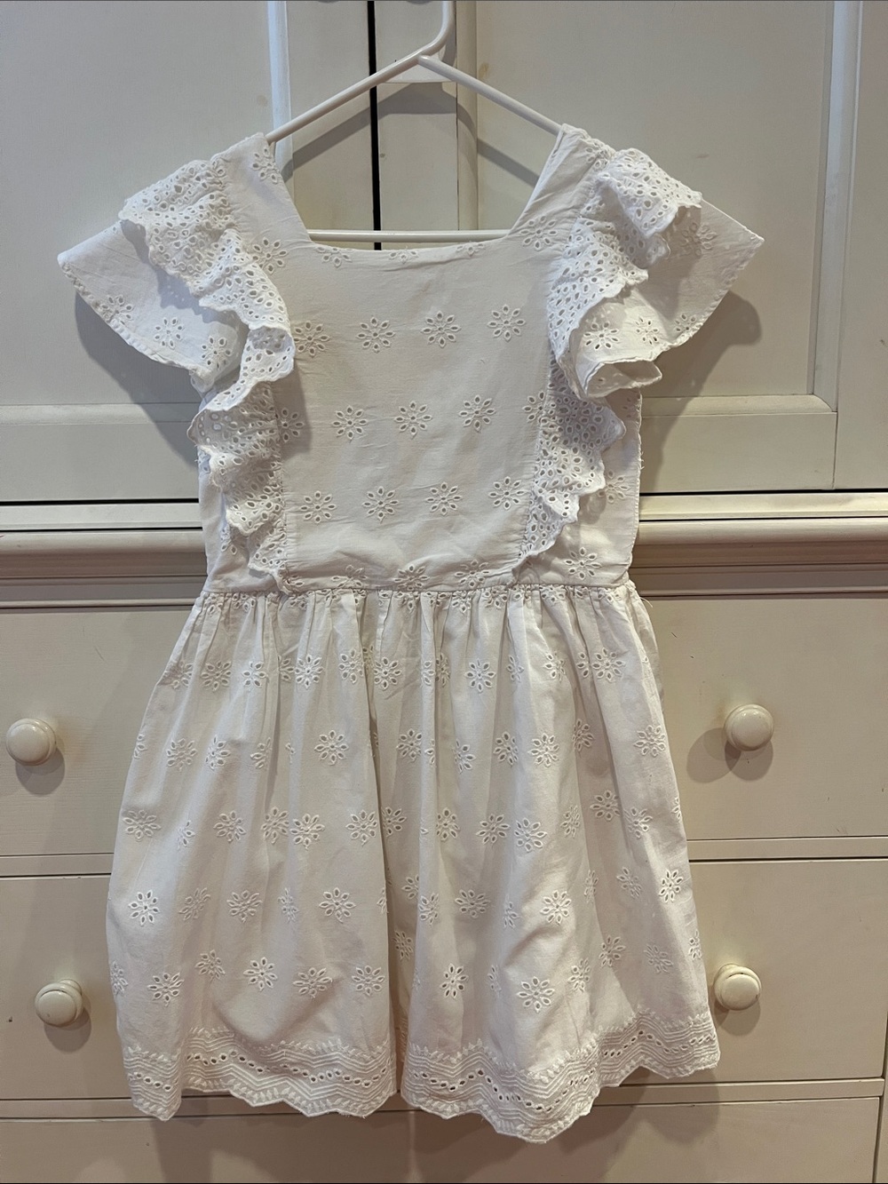 Zara White Eyelet Broderie Sundress